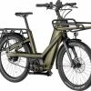 Bergamont E-Cargoville Bakery Elite E- Vélo Lastenroue Matt Olive Vert Mod. 2022