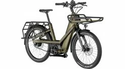Bergamont E-Cargoville Bakery Elite E- Vélo Lastenroue Matt Olive Vert Mod. 2022